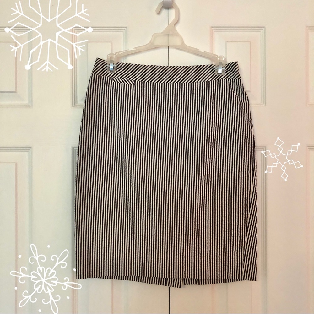 Seersucker J. Crew Pencil Skirt